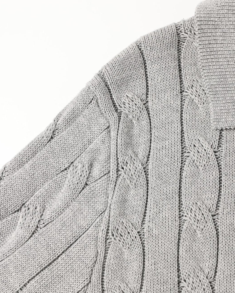FLORENCE Cable Knit Polo