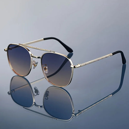 Lucent Titanium Square Sunglasses