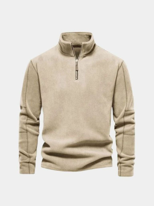 Pull Col Zippé Alpine - Cross & Crown