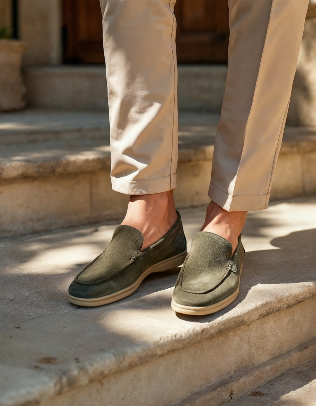 Premium Wildleder Slipper
