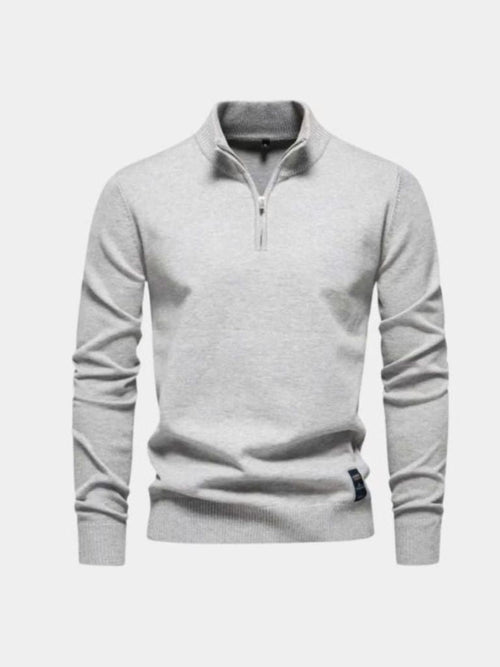 Pull Demi-Zip en Maille - Cross & Crown