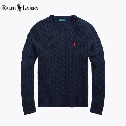 R.L Cable-Knit Cotton Jumper