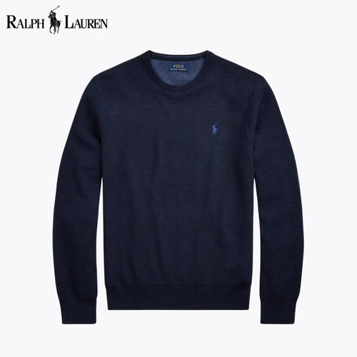 R.L Mesh-Knit Cotton Crewneck Sweater